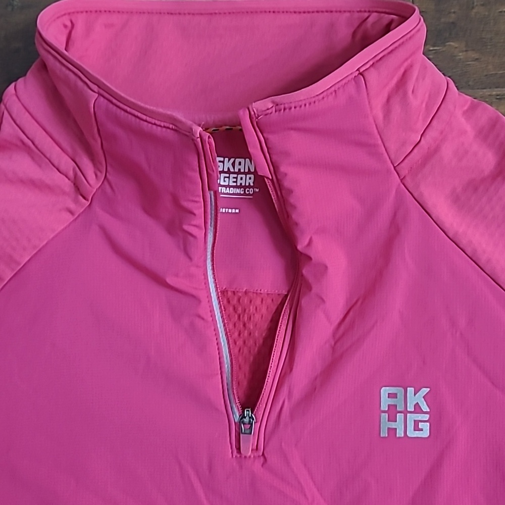 Alaskan Hardgear AKHG Crosslayer 1/4 Zip Mock Raspberry Sorbet Jacket Small - Picture 5 of 9